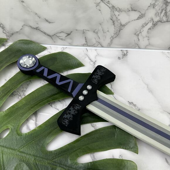 Disney Parks Prince Phillip Sleeping Beauty Foam Play Sword Gray Black Costume - Picture 2 of 7